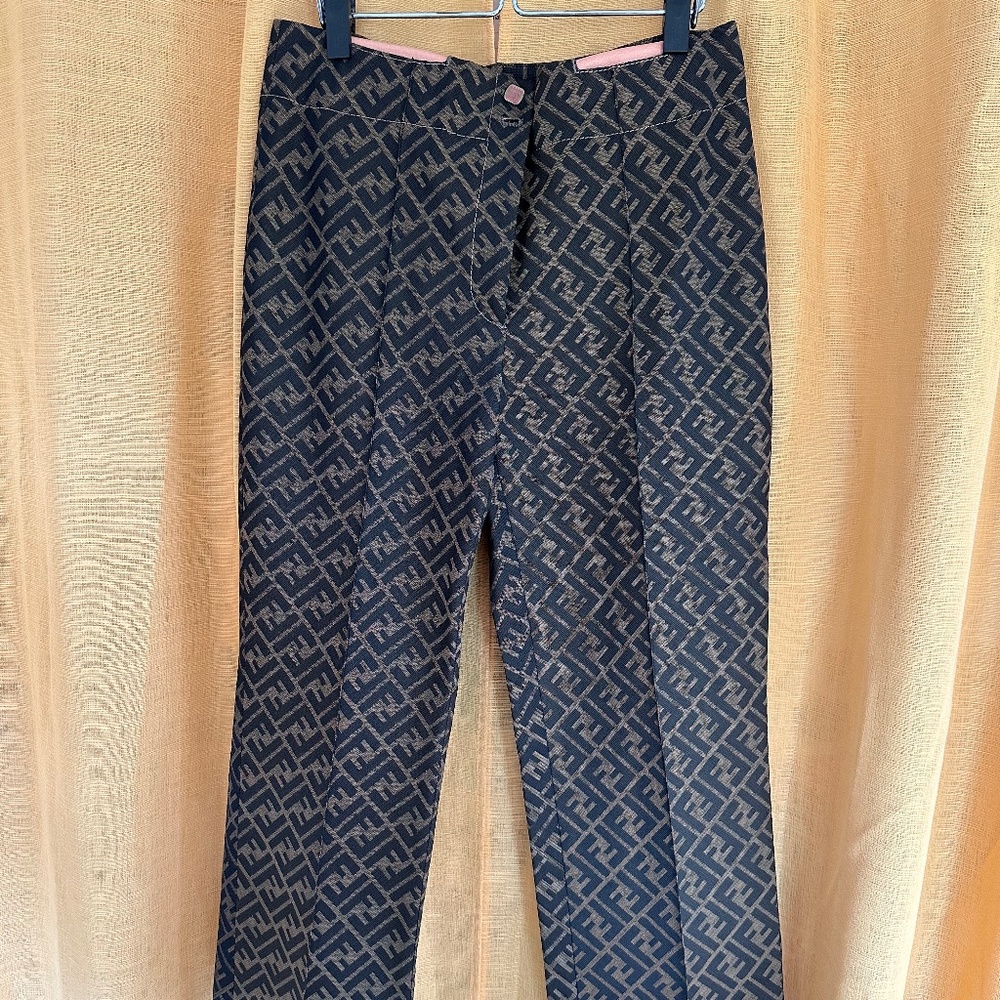 Fendi Vintage Zucca Print Pants